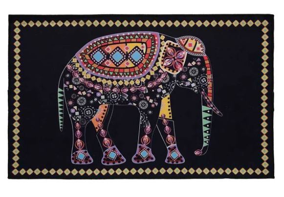 Коврик влаговпитывающий Velur 50х80см Слон на удачу VORTEX 24407